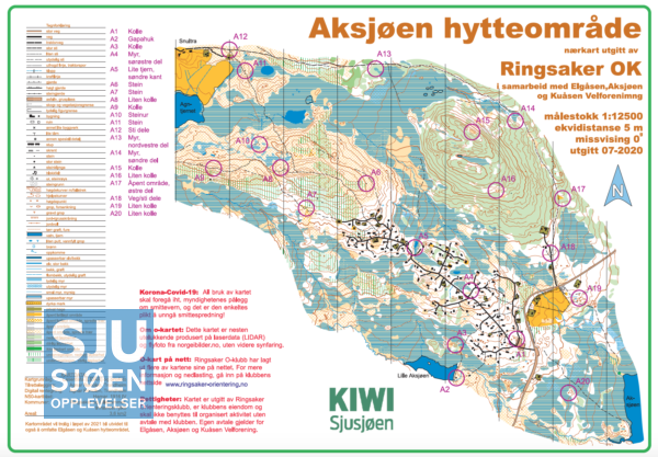 Orienteringskart over Aksjøfeltet